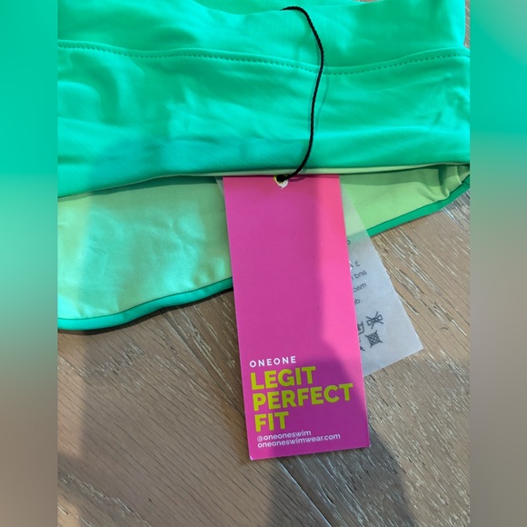 Free People OneOne Jesse full coverage swim bottom jungle green medium bottoms - Picture 6 of 8